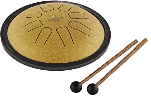 MEINL Sonic Energy Small Steel Tongue Drum C Mol, 8 tonów - złoty - 7/18 cm - C5, D5, Eb5, F5, G5, Ab5, Bb5, C6 – 440 Hz