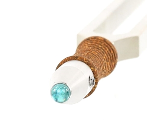 Nasadka do kamertonów – Apatyt - średnica minerału 6 mm – czakra gardła