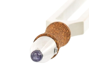 Nasadka do kamertonów – Iolit (kordieryt) - średnica minerału 6 mm – czakra gardła