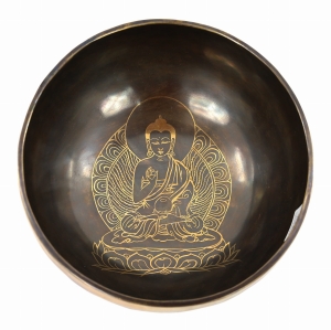 Misa dźwiękowa terapeutyczna - zdobiona - ton F#3 - 1766 gram - 186 Hz - SG9054 - Jowisz