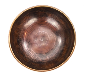 Misa dźwiękowa terapeutyczna - zdobiona - ton D4 - 1087 gram - 299 Hz - Saturn - SG9139