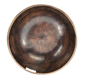 Misa dźwiękowa terapeutyczna - zdobiona - ton A#3 - 784 gram - 237 Hz - SG9136