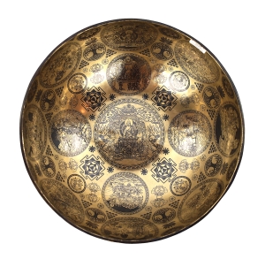 Misa dźwiękowa terapeutyczna - zdobiona - ton F2 - 3209 gram - 88 Hz - SG9134