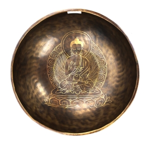 Misa dźwiękowa terapeutyczna - zdobiona - ton D3 - 1818 gram - 147 Hz - SG8813 - Saturn